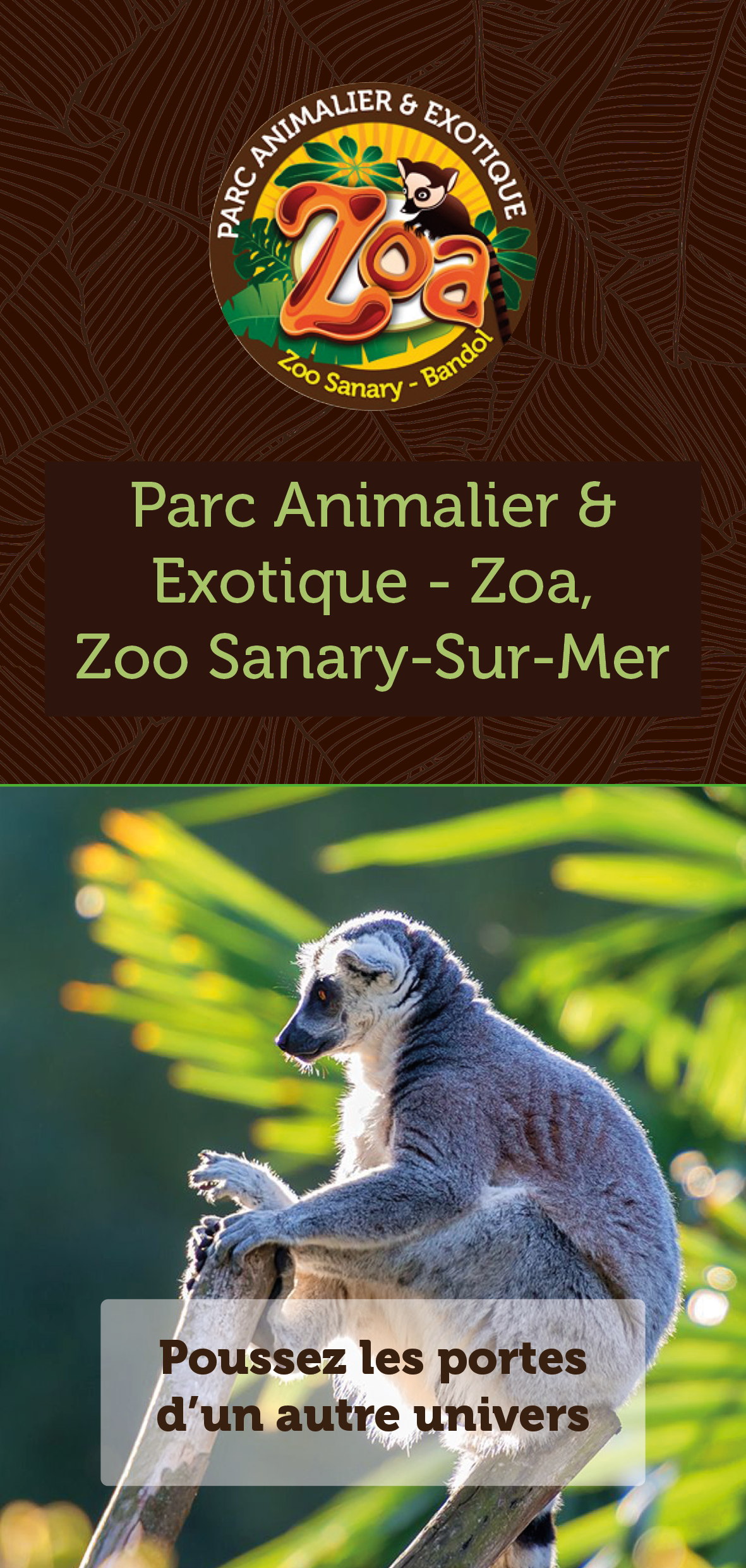 Miniature de PAO – Dépliant promotionnel pour le Zoa Parc