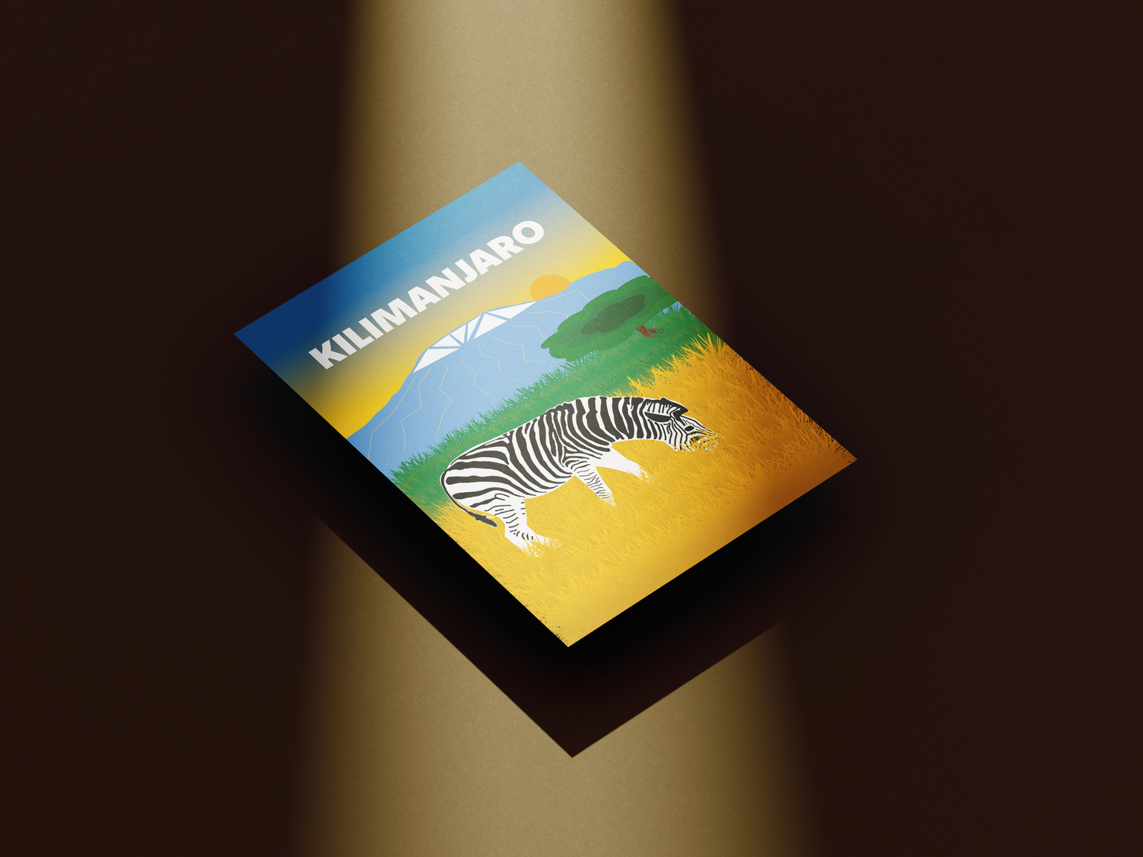 Miniature de Affiche vectorielle Kilimanjaro